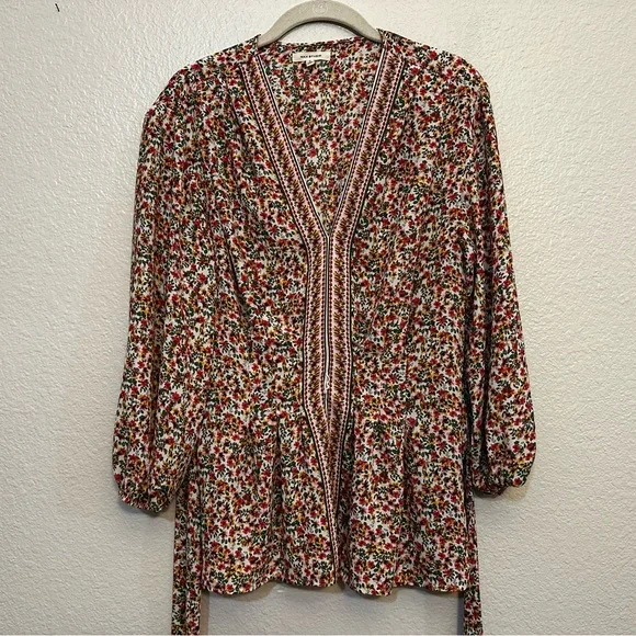 Max Studio |  Floral Blouse Size Large - Picture 2 of 12